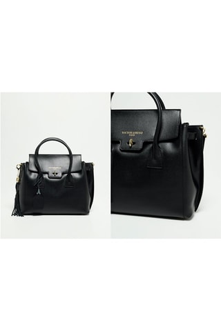 Sac à main en cuir Set Jane - Noir