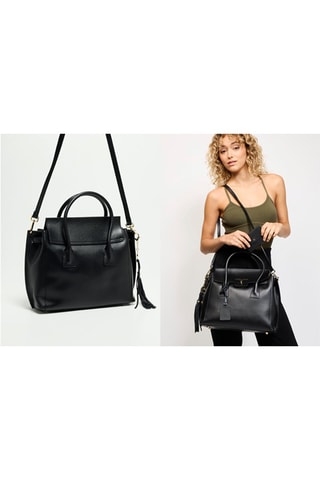 Sac à main en cuir Set Jane - Noir