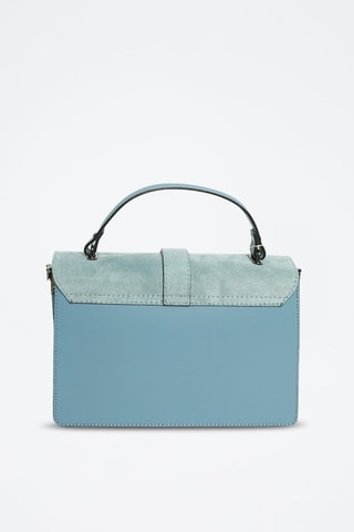 Sac à main en cuir Eric - Bleu