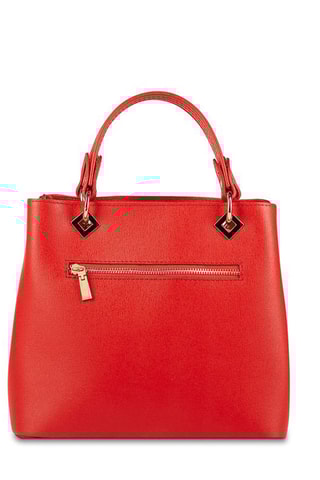 Sac à main en cuir Flamme - Rouge