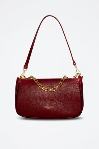 Sac à main en cuir Paola - Rouge