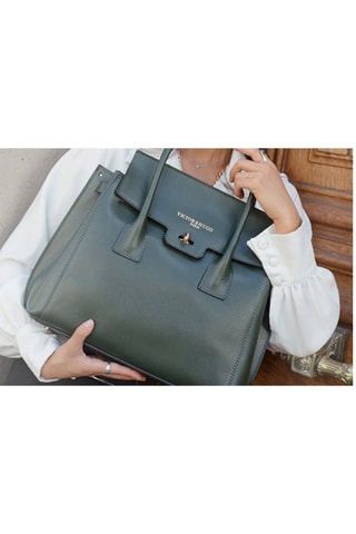 Sac à main en cuir Jane - Vert