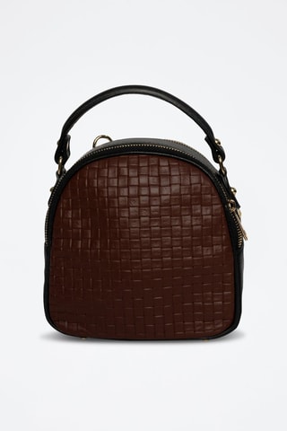 Mochila de couro Ketlin - Castanho
