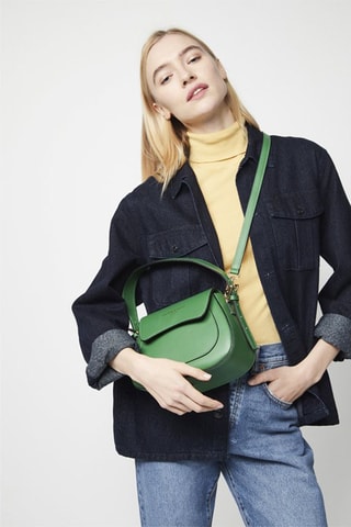 Sac à main en cuir Laura - Vert