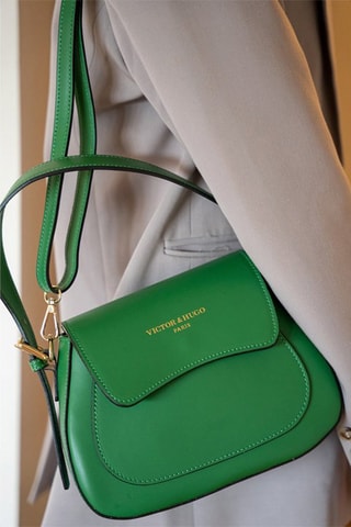Sac à main en cuir Laura - Vert