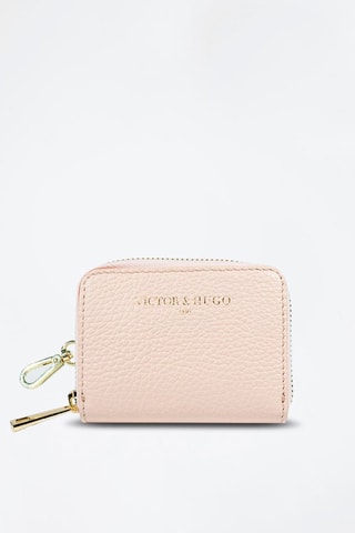 Porte-cartes en cuir Riley - Rose