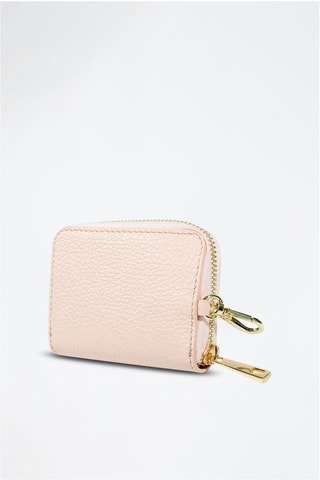Porte-cartes en cuir Riley - Rose