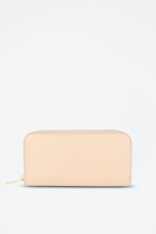 Compagnon en cuir Selma - Rose et doré