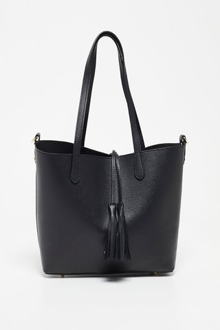Mala shopper em couro Shay - Preto