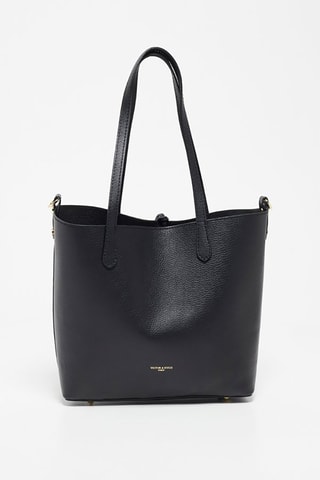 Mala shopper em couro Shay - Preto