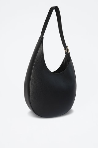 Sac porté épaule en cuir AAiko - Noir