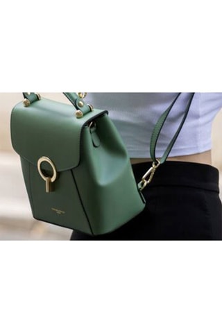 Sac à main en cuir Elena - Vert