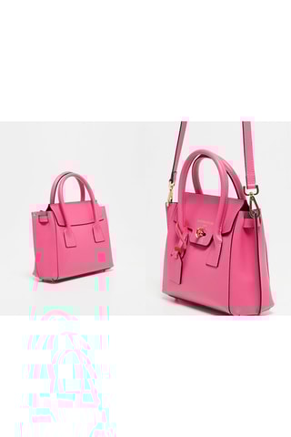 Sac à main en cuir Jany - Rose