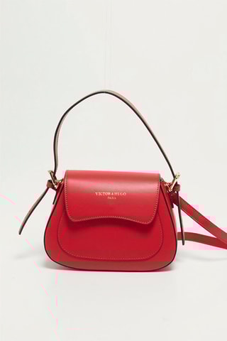 Sac à main en cuir Laura - Rouge