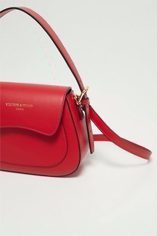 Sac à main en cuir Laura - Rouge