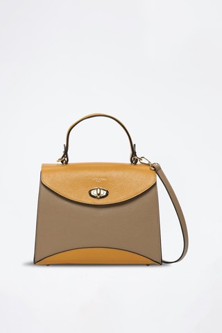 Mala de couro Winy - Amarelo