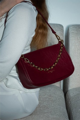 Sac à main en cuir Paola - Violet