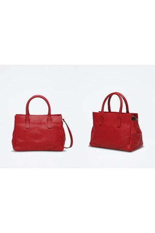 Sac à main en cuir Eve - Rouge