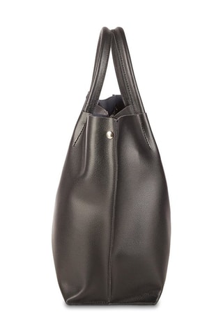 Mala shopper em couro Lava - Preto