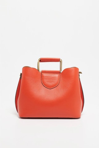 Sac à main en cuir Biana - Orange