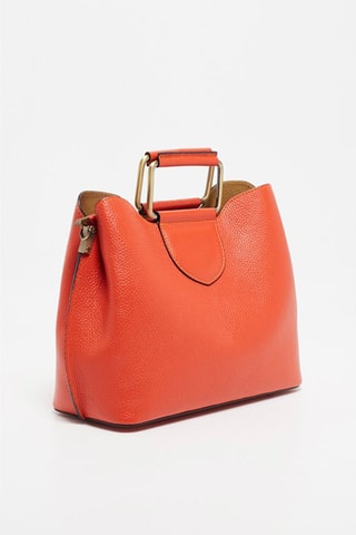 Sac à main en cuir Biana - Orange