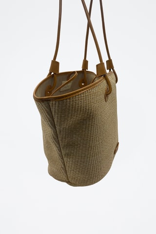 Mala shopper em couro Solea  - Camel
