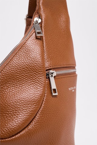 Bolsa de cintura de couro Balt - Castanho