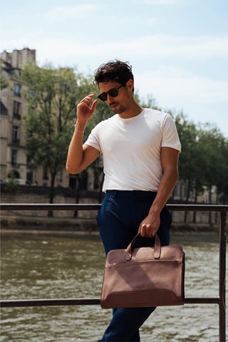 Porte-documents en cuir Lupo - Marron