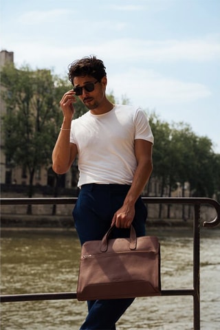 Porte-documents en cuir Lupo - Marron