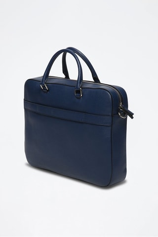 Porte-documents en cuir Antonio - Bleu marine