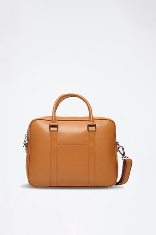 Porte-documents en cuir Niccolo Box - Marron