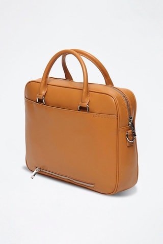 Porte-documents en cuir Niccolo Box - Marron
