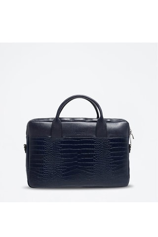Porte-documents en cuir Alberto Croco - Bleu marine