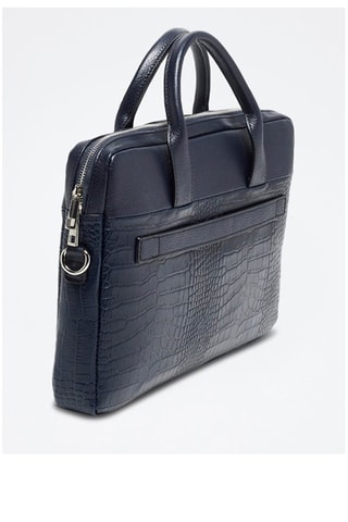 Porte-documents en cuir Alberto Croco - Bleu marine