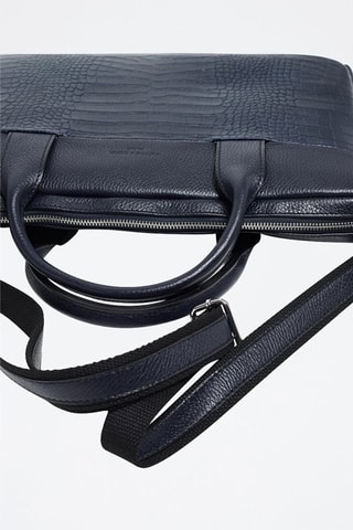 Porte-documents en cuir Alberto Croco - Bleu marine