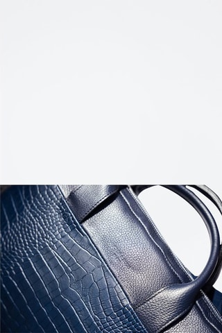 Porte-documents en cuir Alberto Croco - Bleu marine