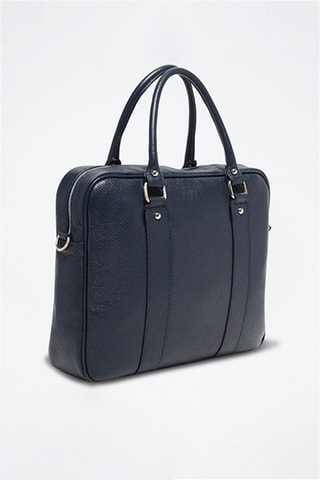 Sacoche en cuir Iris - Bleu marine