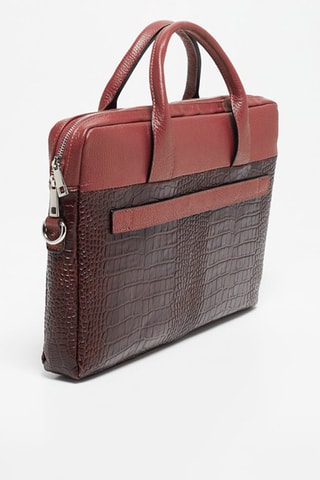 Porte-documents en cuir Alberto Croco - Marron