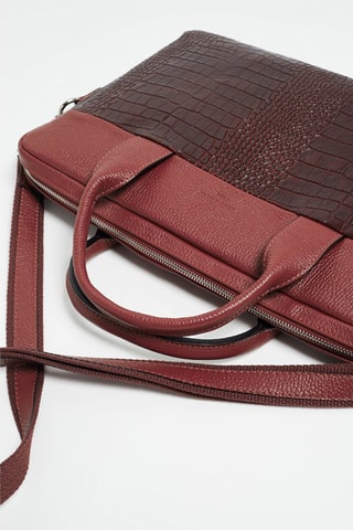 Porte-documents en cuir Alberto Croco - Marron
