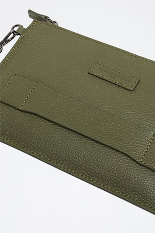 Pochette en cuir Fernando - Vert