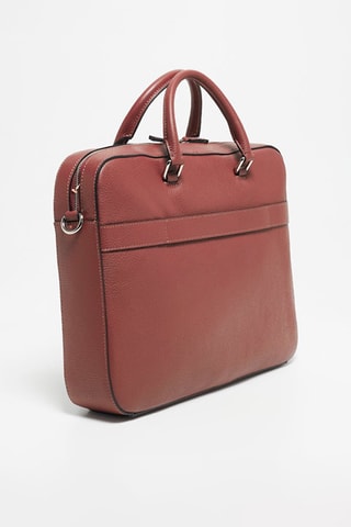 Porte-documents en cuir Alberto - Marron