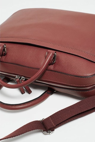 Porte-documents en cuir Alberto - Marron