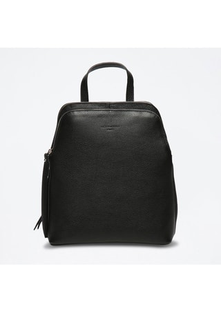 Sac à dos en cuir Santo - Noir