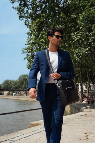 Porte-documents en cuir Antonio - Noir