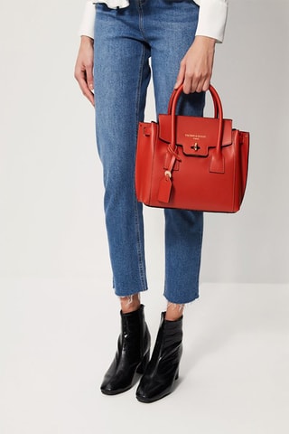 Sac à main en cuir Jany - Orange