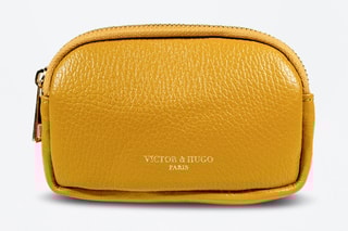 Porta-moedas em couro Gema - Amarelo