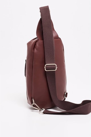 Bolsa de cintura de couro Alex - Castanho