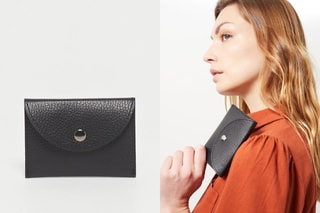 Porte-cartes en cuir Alina - Noir