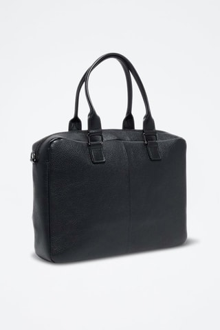 Porte-documents en cuir Sandro - Noir