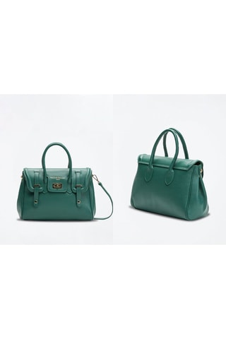 Sac à main en cuir Ondine - Bleu
